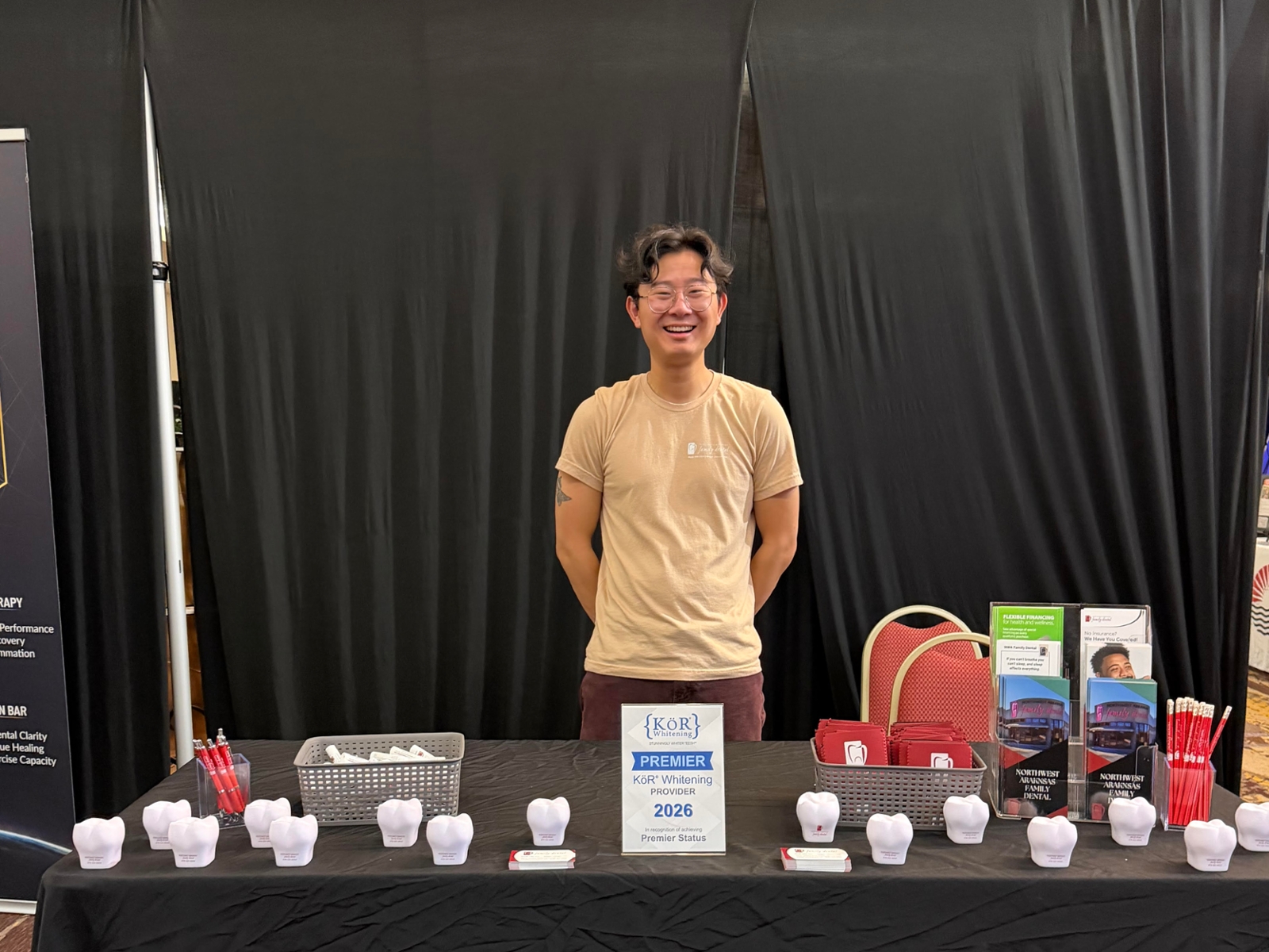 a member of our dental team at the expo