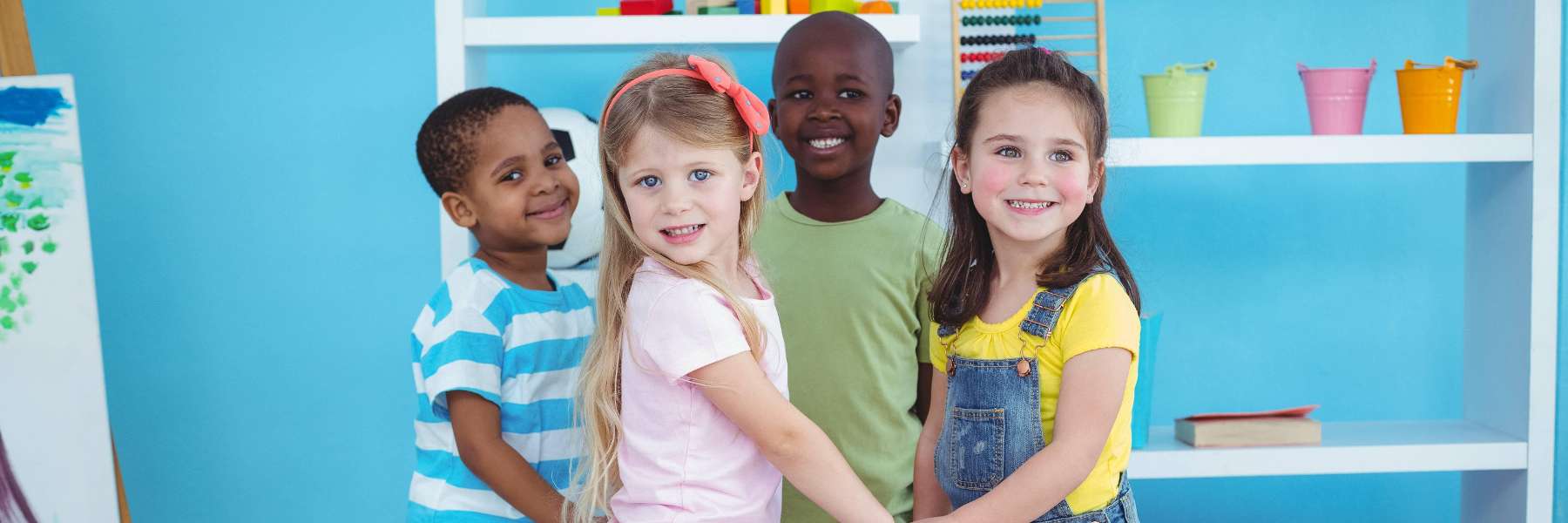 group of kids smiling